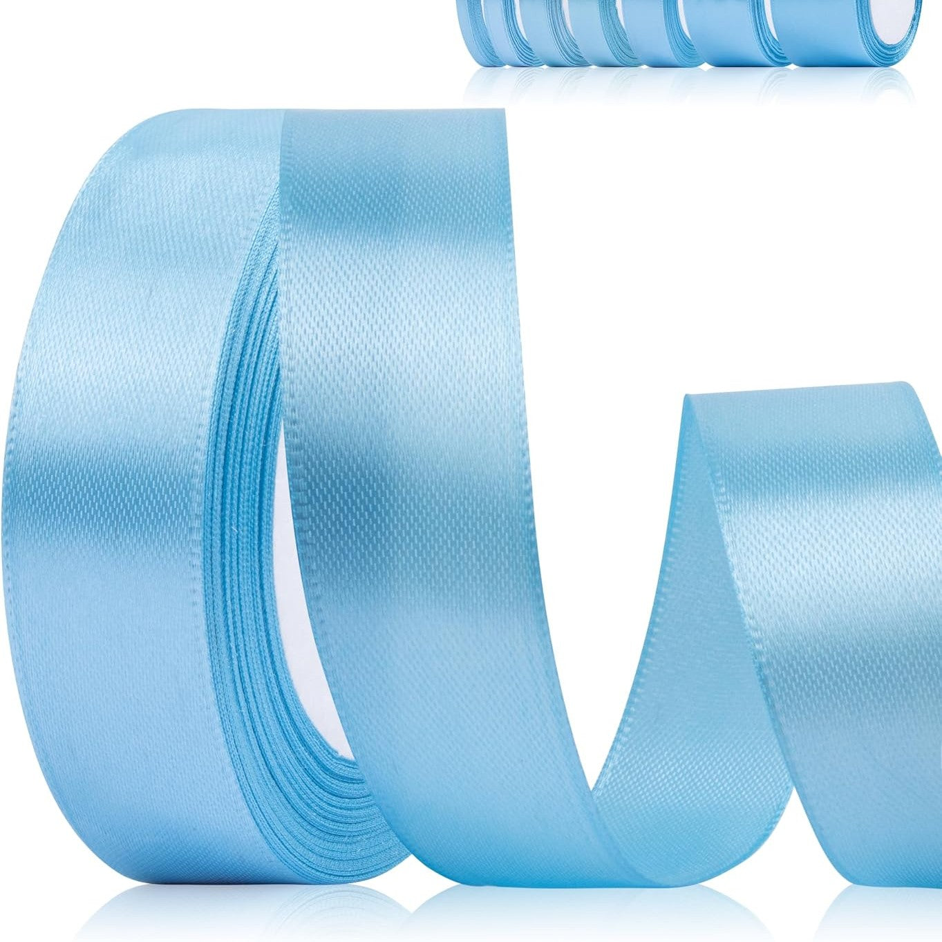 277194 - FJONGO Dhurate Fyshird Blu 25mm x 22m, Poliester, për Punime Artizanale, Mbështjellje Dhuratash