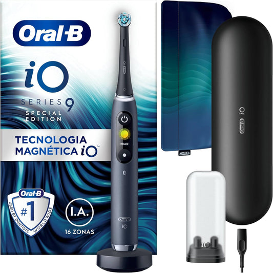 292062 - ORAL-B Furçë dhëmbësh elektrike iO Series 9, e rikarikueshme, 1 njësi bazë, 1 kokë furçe, 1 kuti udhëtimi, e zezë
