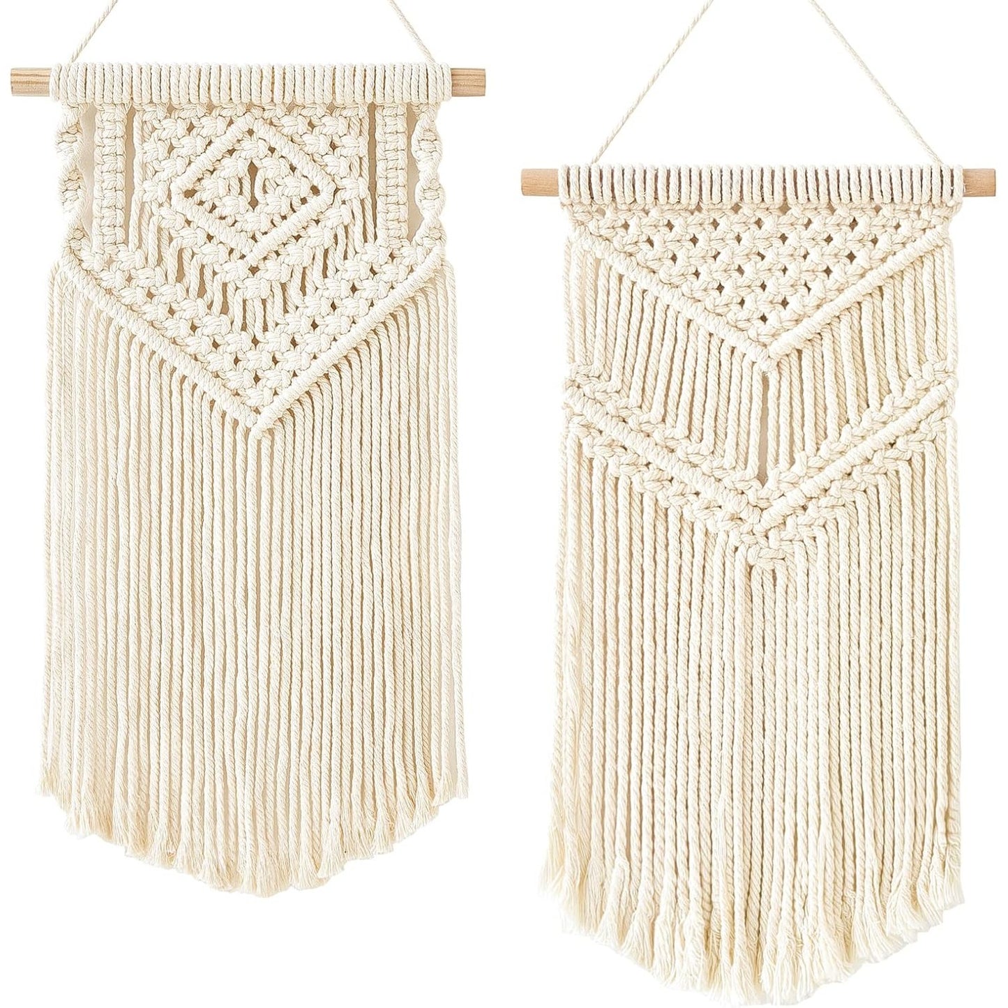 224596 - DAHEY Varëse Muri Macrame, 41.9 cm Gjatësi x 25.4 cm Gjerësi, e Vogël