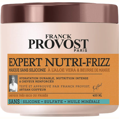 303916 - FRANCK PROVOST Masque Sans Silicone Sans Sulfate Expert Nutri-Frizz 400ml