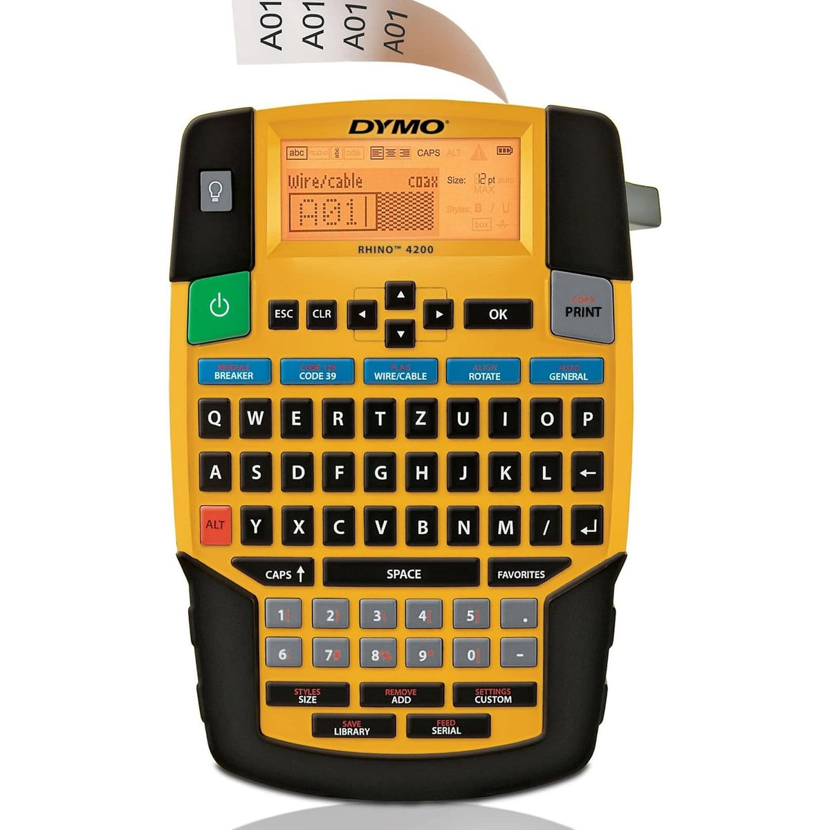 295508 - DYMO Rhino 4200 | Printer Etiketash Industrial me Tastierë QWERTZ