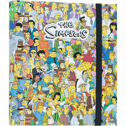 320431 - GRUPO ERIK Dosje me Unaza A4 e Ngushtë, 4 unaza, për mallra The Simpsons, dosje me skedarë për zyrë dhe furnizime shkollore