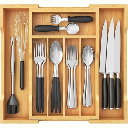 257882 - LIFEWIT, Organizues Takëmesh prej Bambuje, Hapësirë e Zgjerueshme 24 cm në 40 cm, Thellësi 33 cm