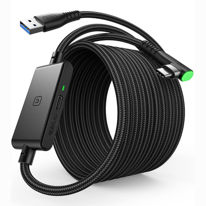295852 - INIU Kabllo Link 5m me port karikimi, i pajtueshëm me Oculus Meta Quest 3s, Quest 3 2 1 Quest Pro dhe Pico 4, USB-C 2.5Gb