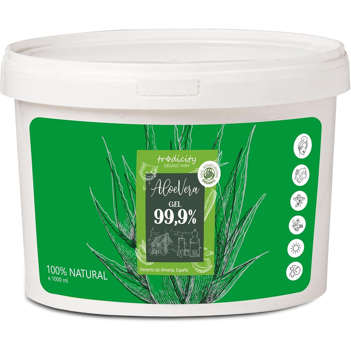 297301 - TRADICITY Xhel Aloe Vera për Kujdesin e Lëkurës, 1000 ml