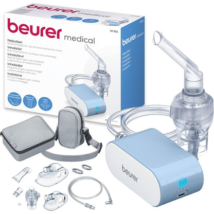 315463 - nhalator IH 60, inhalator i qetë dhe i lëvizshëm me bateri të rikarikueshme, për trajtimin e ftohjeve, astmës dhe sëmundjeve të tjera të frymëmarrjes.