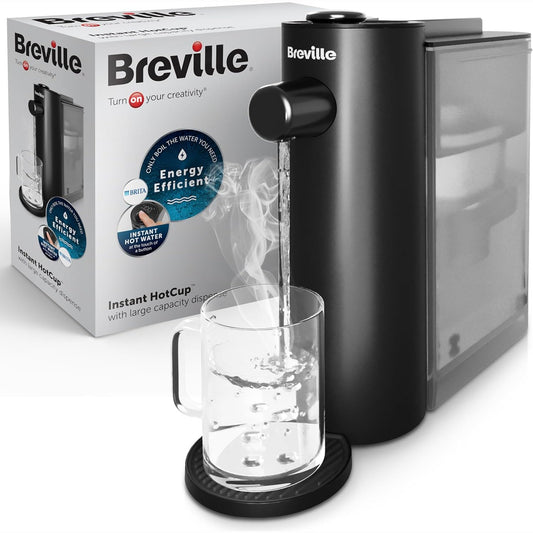 288130 - BREVILLE Dispensator uji të nxehtë, 3 kW, kapacitet 1.4 L, filtër Brita i përfshirë, ngjyrë e zezë metalike [VKT241]