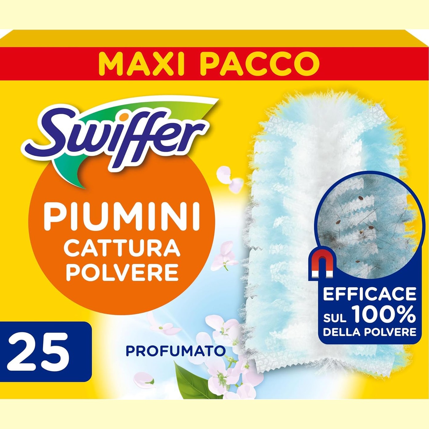 321472 - SWIFFER Pako Mbushëse për Fshesë me Vaj, 25 peceta (5x5), me aromë Febreze