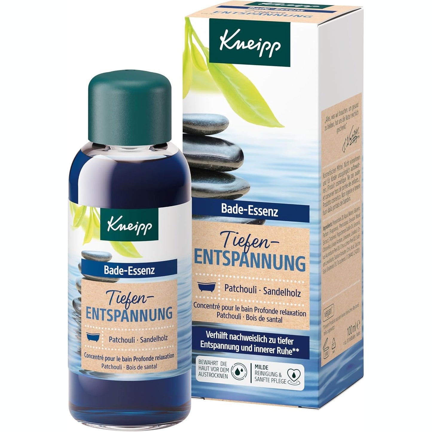 275953 - KNEIPP Esencë për Bath për Relaksim të Thellë - Paçuli dhe Dru Sandali, 100 ml