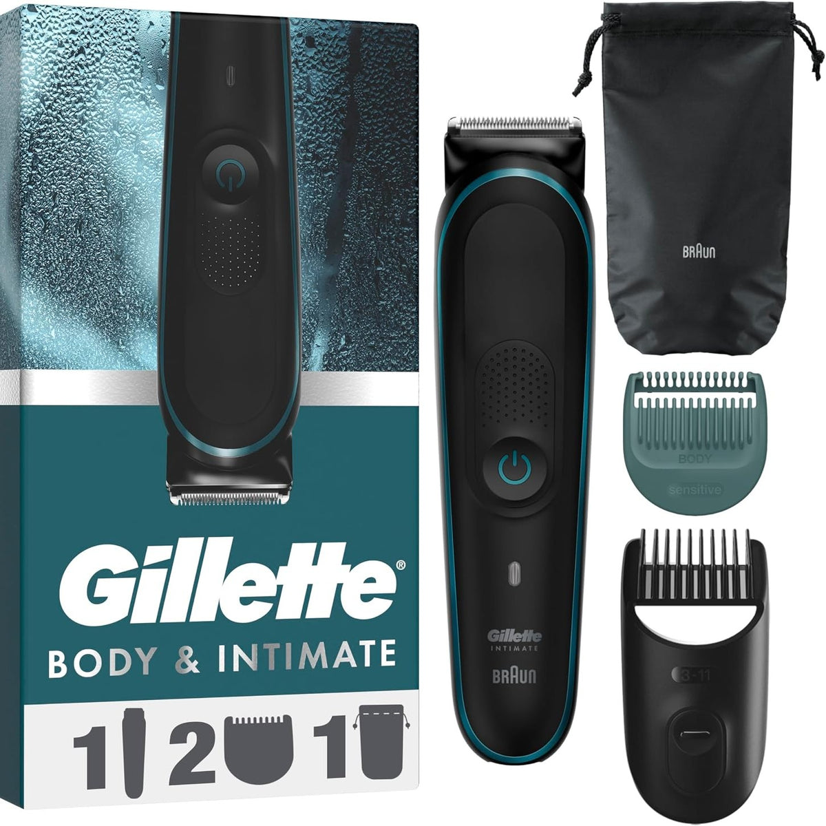 307180 - GILLETTE Makinë prerëse elektrike për flokë intime për burra