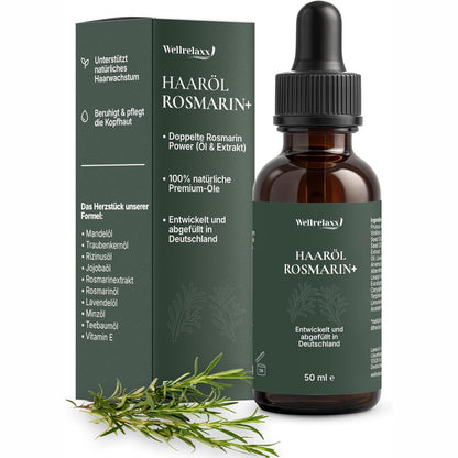 302559 - WELLRELAXX Vaj flokësh me rozmarinë - 100% natyral - 100 ml