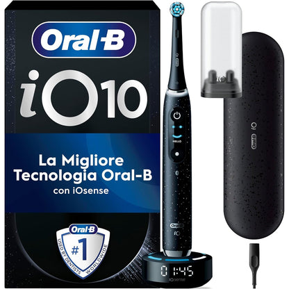 274810 - ORAL-B iO Series 10 - Furçë dhëmbësh elektrike, Bluetooth, 7 mënyra larjeje, 1 çantë udhëtimi, e zezë/e zezë kozmike