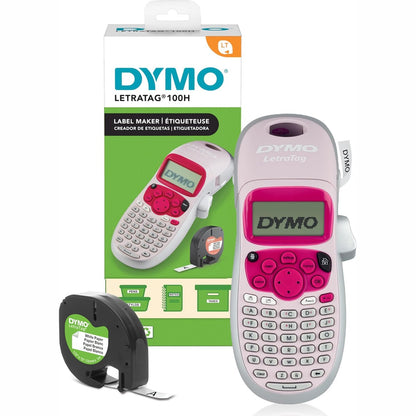 295759 - DYMO Makinë për krijimin e etiketave LetraTag LT-100H | Printer portativ etiketash me tastierë ABC | Blu | Rozë