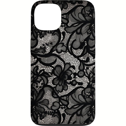 299726 - Mbështjellëse me dantellë të zezë për iPhone 13