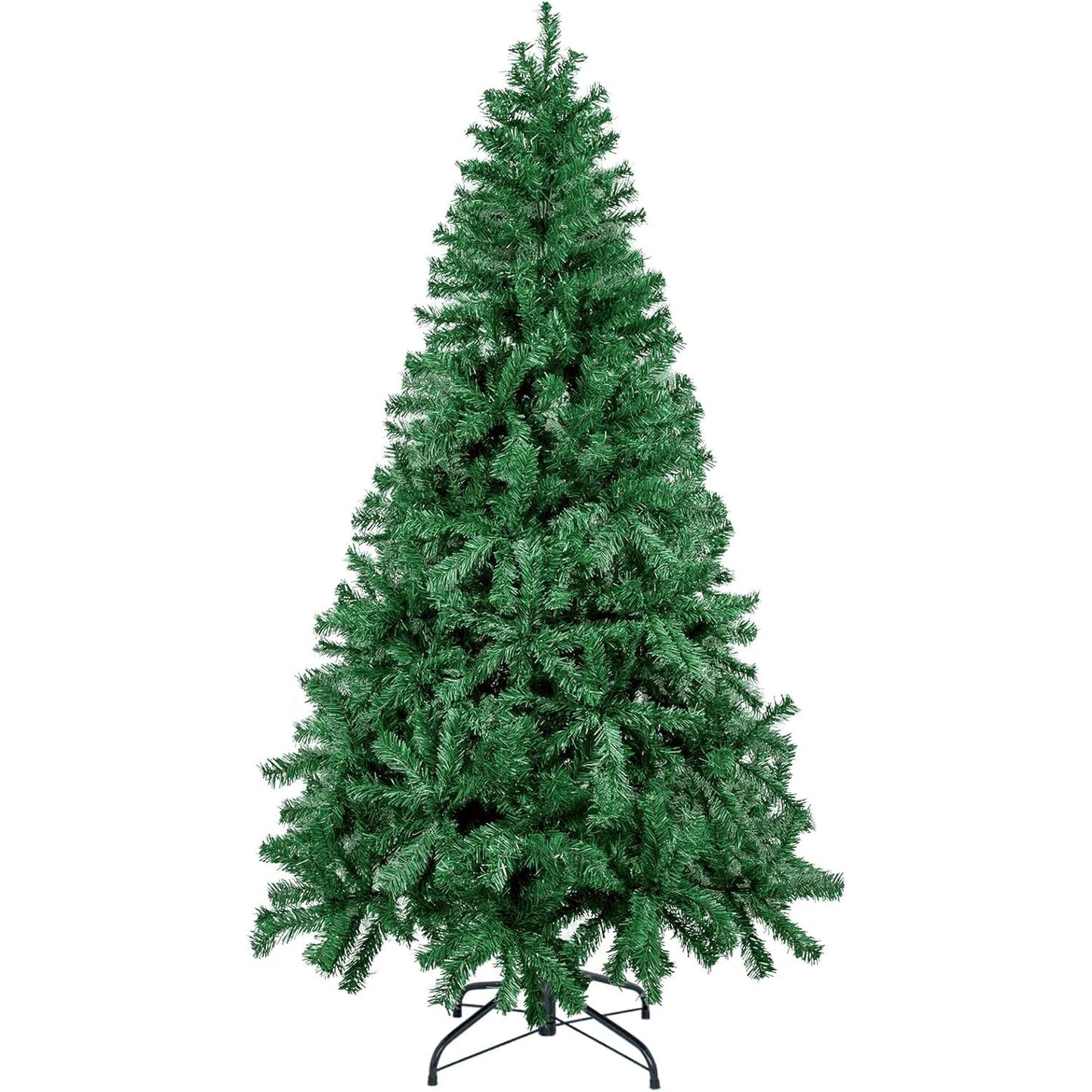 187129 - UTEN Pemë Artificiale Krishtlindjesh, Bredh i Gjelbër, 210cm me Stand Metalik