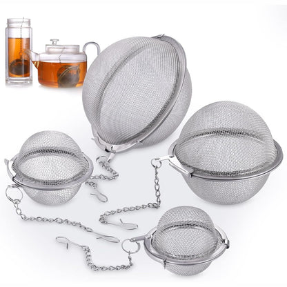 216803 - ZOCIPRO | Infuzues Çaji për Çaj të Lirë, 4 copë, prej Çeliku Inoks, Ø 4.5/5.5/7/9 cm