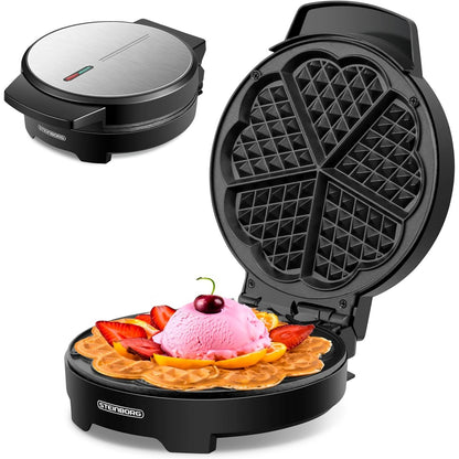 162713 - MAKINË PËR VAFLE, 1000 WATT, SKARË PANINI, TOASTER, SKARË ELEKTRIKE, TEKNOLOGJI COOL TOUCH, VESHJE JO-NGJITËSE