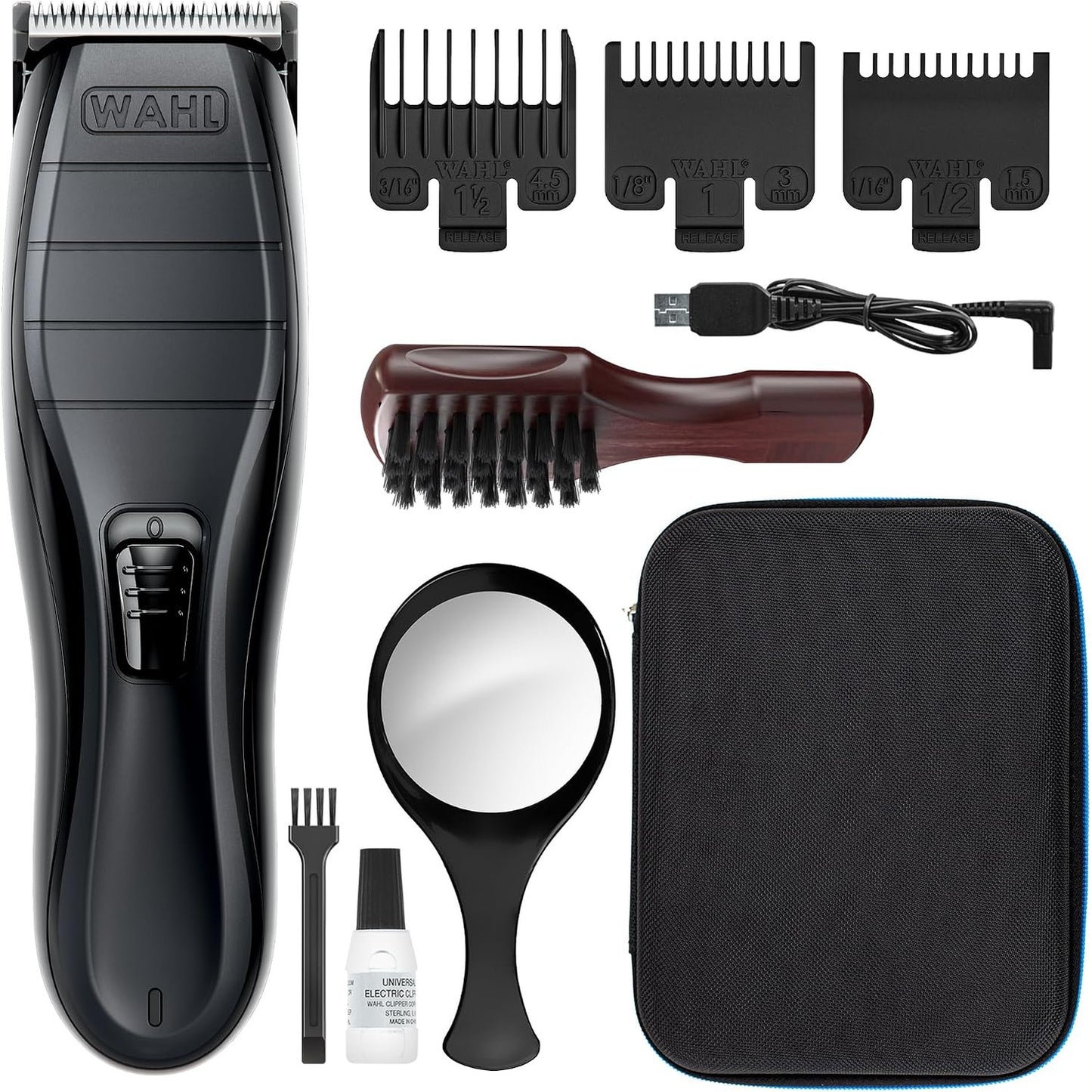 289546 - WAHL Kit prerës flokësh pa tel, ultra precize (0.3 mm), e rikarikueshme me USB, 120 minuta kohëzgjatje funksionimi