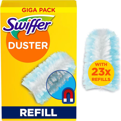 301054 - SWIFFER Mbushëse për fshesa pluhuri, 23 njësi, kap pluhurin, papastërtinë, qimet dhe alergjenët, doreza shitet veçmas.
