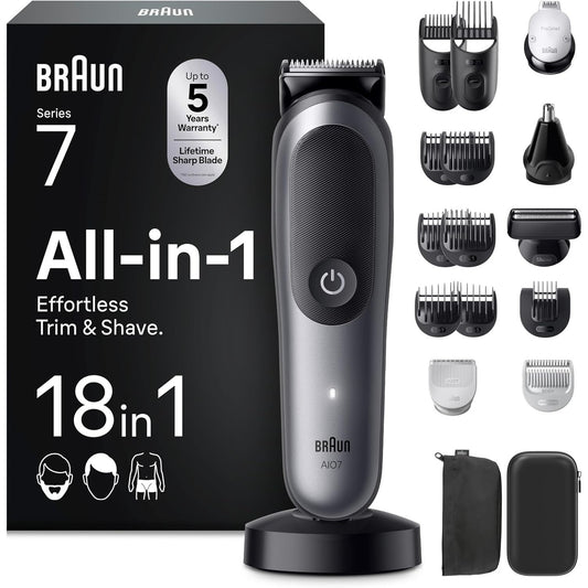 271044 - BRAUN Makinë prerëse Series 7 18-në-1 Gjithçka-në-Një, ProBlade, AutoSense, AIO7585, Gri