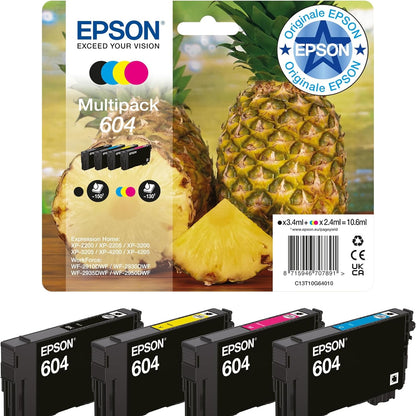 273207 - Epson Pako e shumëfishtë Ink/604 Pineapple C13T10G64010 me bojë të bardhë