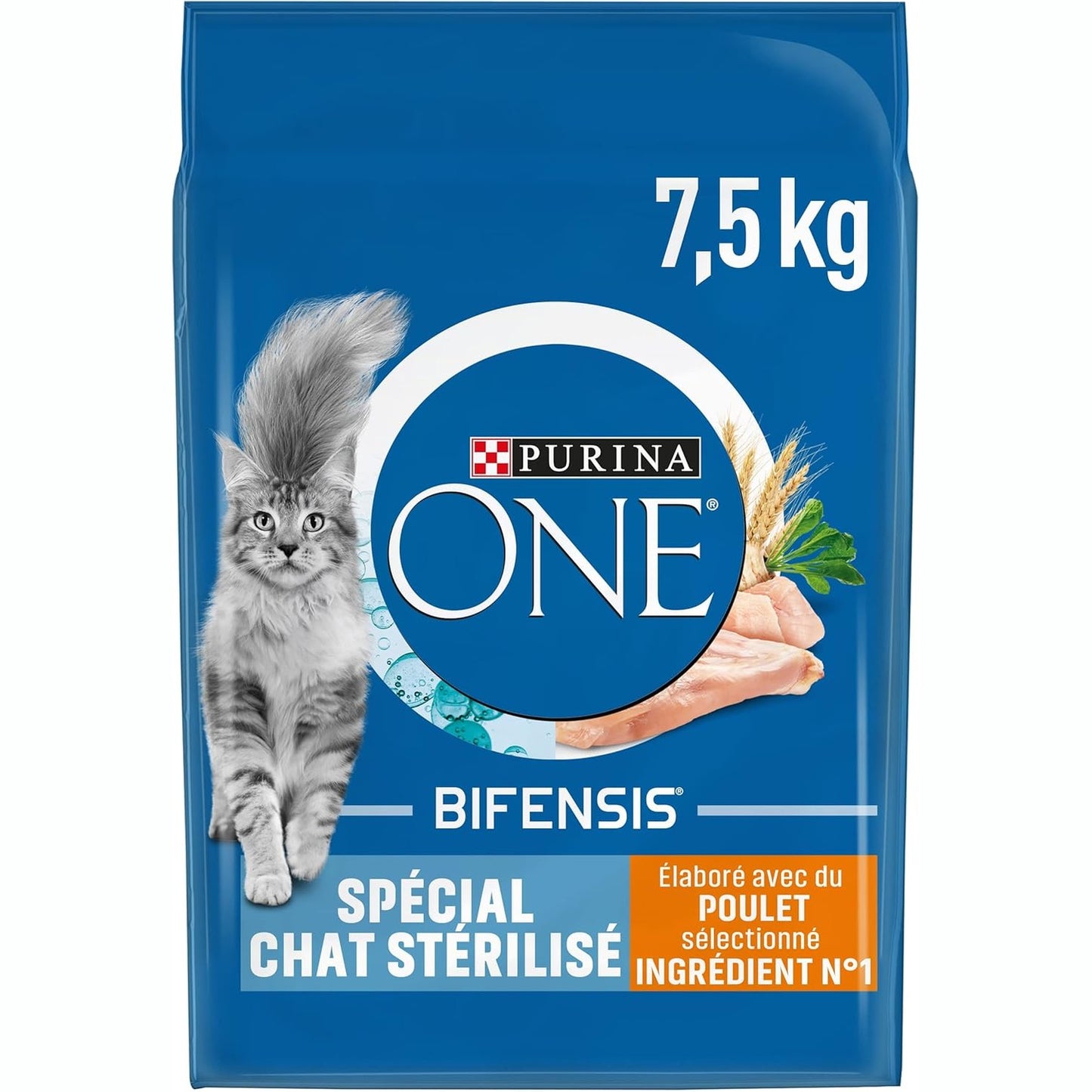 217398 - PURINA ONE STERILCAT Ushqim i thatë për mace të rritura, me pulë, 7.5 KG