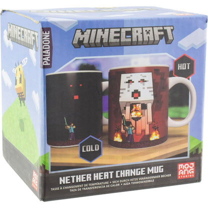 263321 - PALADONE Filxhan kafeje qeramike Minecraft, dizajn termoefekti, 300 ml