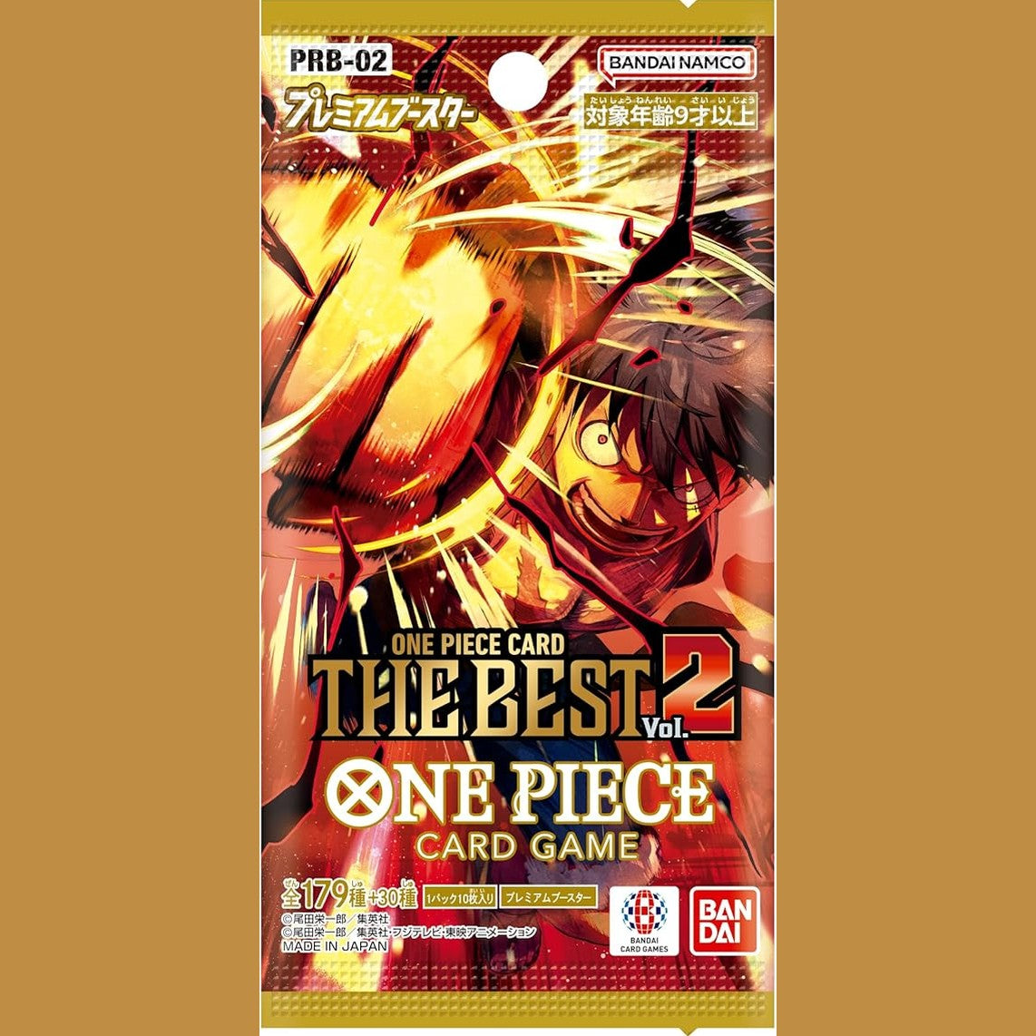 141559 - BANDAI One Piece Card Game The Best Vol.2 (PRB-02) – kuti përforcuese (booster box) e lojës me letra One Piece, version japonez.