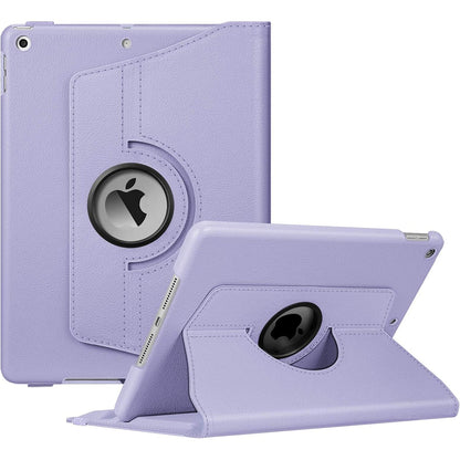 320108 - FINTIE Mbrojtëse e pajtueshme me iPad 10.2 inç të gjeneratës së 9-të/8-të/7-të (2021/2020/2019), Mbrojtëse rrotulluese 360 gradë, ngjyrë vjollcë