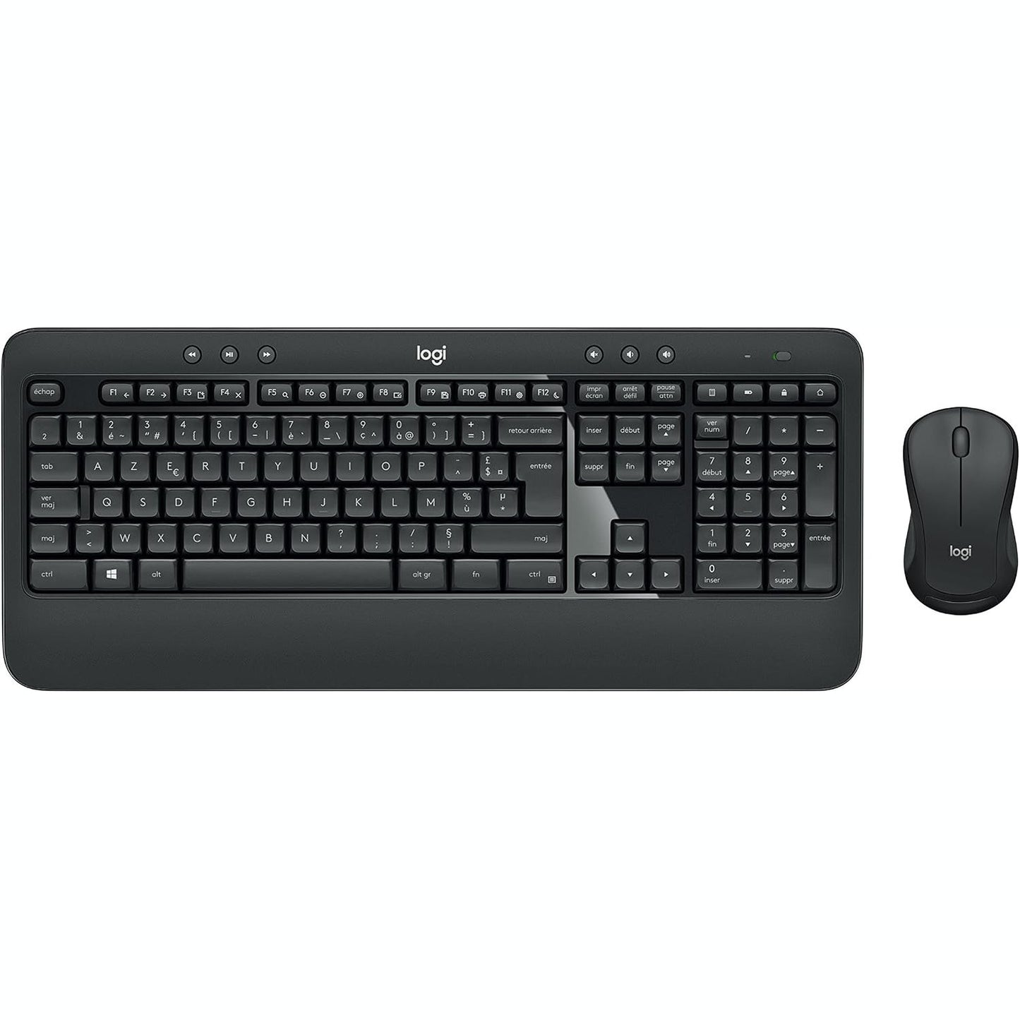 292353 - LOGITECH Kombinim i Tastierës dhe Mausit Pa Tel MK540 i Avancuar për Windows, Paraqitja Belge AZERTY - E Zezë