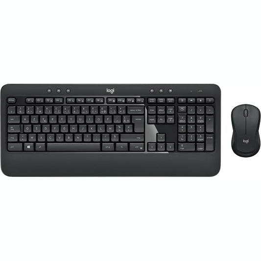 292353 - LOGITECH Kombinim i Tastierës dhe Mausit Pa Tel MK540 i Avancuar për Windows, Paraqitja Belge AZERTY - E Zezë