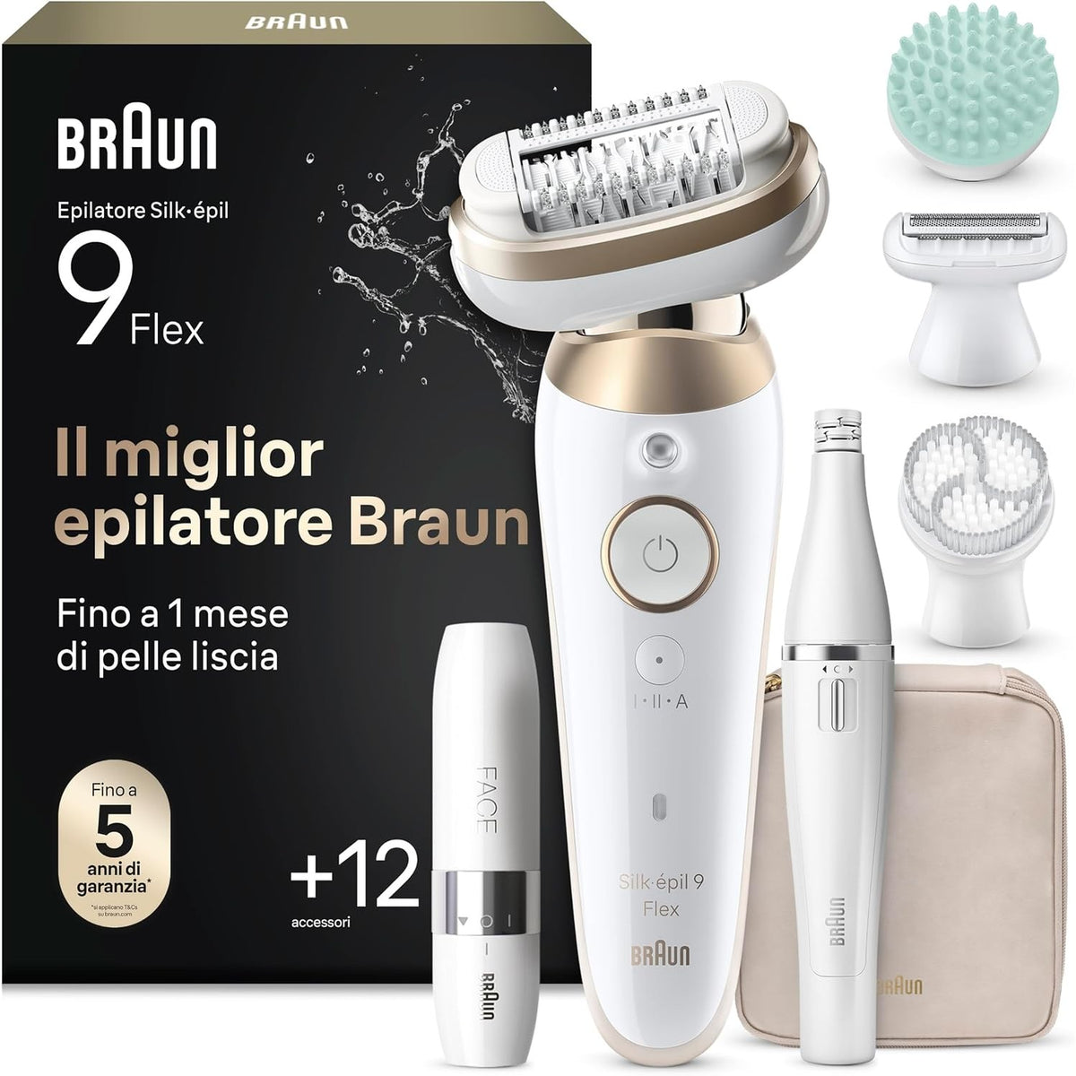 307101 - BRAUN Depilator elektrik Silk-Épil 9 Flex Skinspa për femra, 9-681 3D Gold