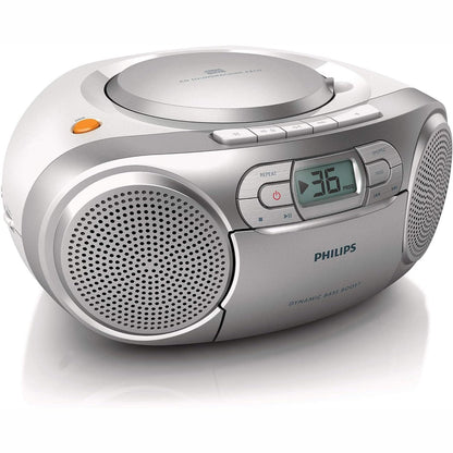 299250 - PHILIPS Boombox AZ127/12 Kasetofon Portativ me CD, Radio FM dhe Hyrje Audio