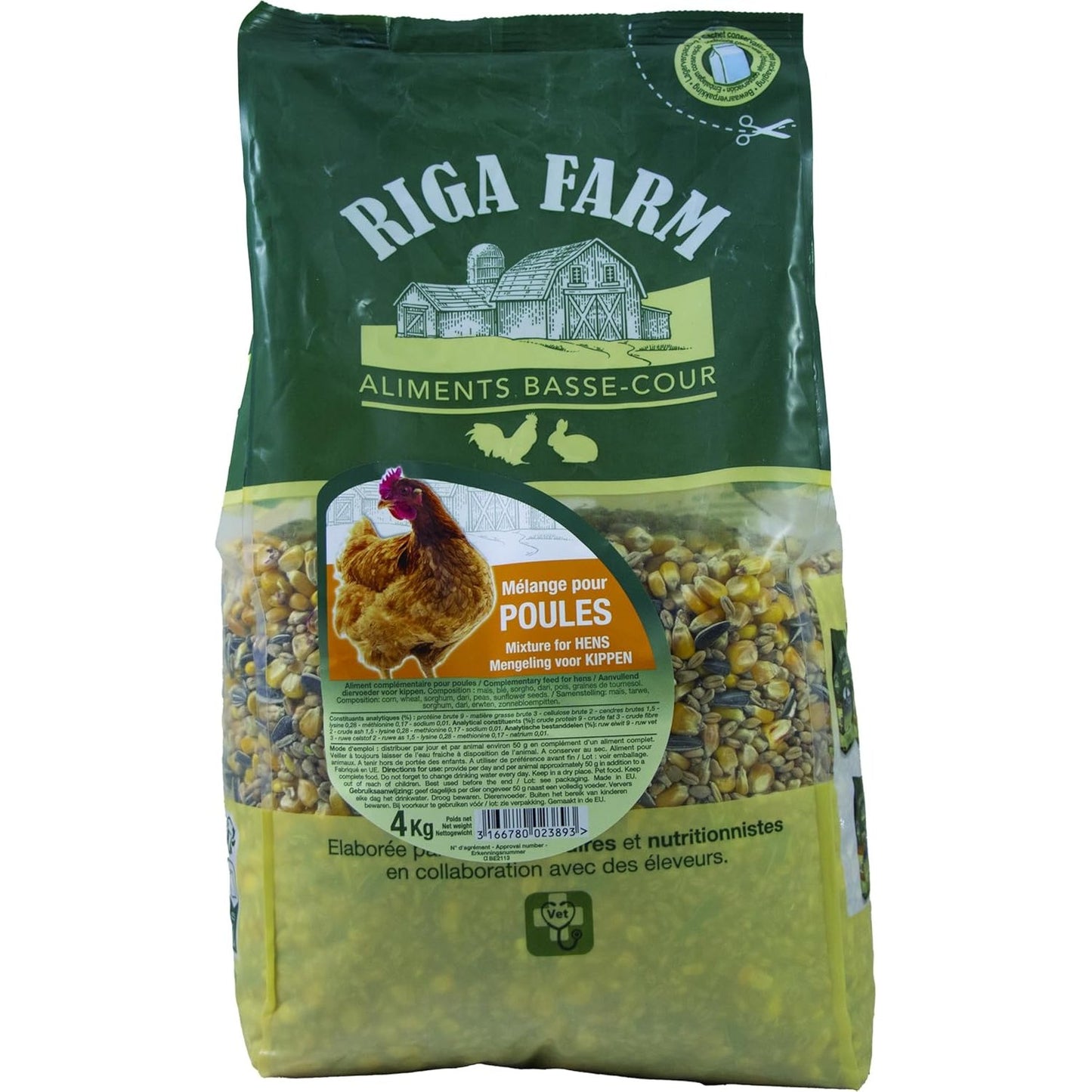 258307 - Përzierje për pulë Riga 4 kg