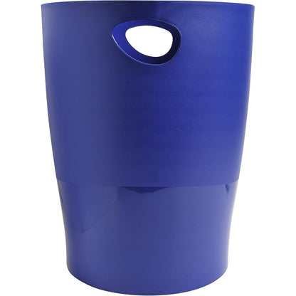 274490 - EXACOMPTA - Ref. 453104D - 1 kosh mbeturinash ECOBIN me doreza - Kapacitet 15 litra - Dimensionet 26.3 x 26.3 x 33.5 cm - Blu e Mesnatës Opake