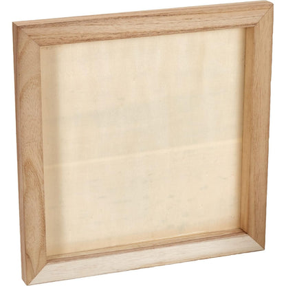 229426 - Artemio Kornizë Druri 3D për Dekorim, Dru, Bezhë, 30 x 2 x 30 cm VITAB3030