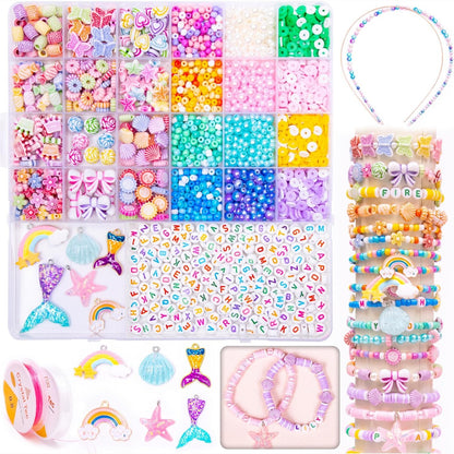 216567 - MiuCo Set Rruazash për Byzylykë DIY, Set Punimesh Artizanale për Fëmijë 6 Vjeç e Sipër