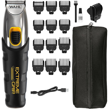 292890 - WAHL Extreme Grip, Makinë prerëse mjekre për meshkuj, pa tel, set kujdesi për mjekër, tehe precize