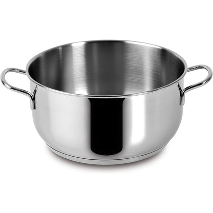 187535 - TIGAN LAGOSTINA Every Deep, Ø 18 cm, çelik inox 18/10, fund Lagoseal Plus, saten i jashtëm, doreza të gjera, i përshtatshëm për të gjitha burimet e nxehtësisë, përfshirë induksionin