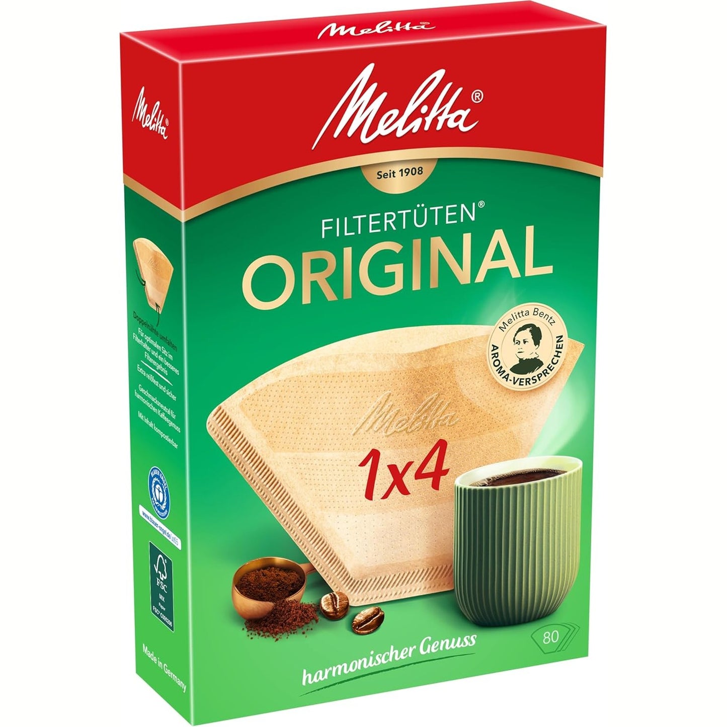 275998 - MELITTA Qese Filtri Original 80 copë (1 pako)