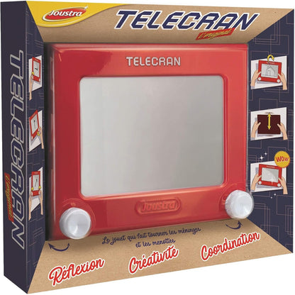 308941 - JOUSTRA Pllakë Magjike Telecran Origjinale për Vizatim të Pafund - Fëmijë 5+ vjeç - 19x19 cm - E Kuqe, J41404, Shumëngjyrëshe