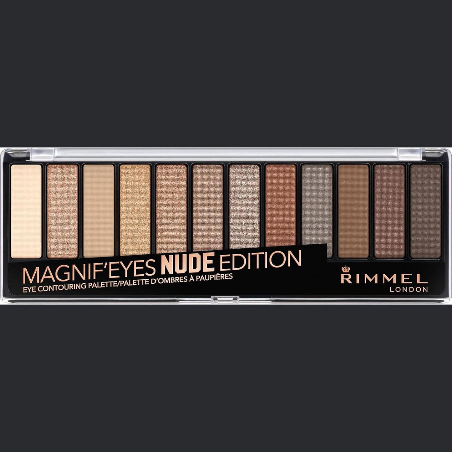 321926 - RIMMEL LONDON Paleta e Hijeve të Syve Magnifeyes, 2 Nuanca Shumëpërdorimëshe, 001 Nude