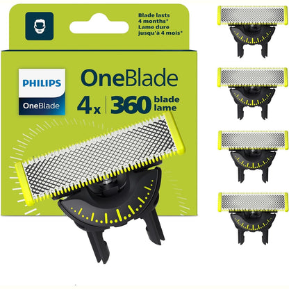 315845 - PHILIPS Tehe OneBlade Original 360, pako me 4 copë (modeli QP440/50), të pajtueshme me të gjitha modelet OneBlade dhe Pro