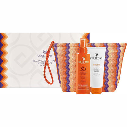 271530 - COLLISTAR Set Dhurate për Diellin SPF30, Qumësht Sprej Hidratues për Nxirje 200ml + Balsam Pas Diellit 100ml, Mbrojtje e Lartë, Me Qese