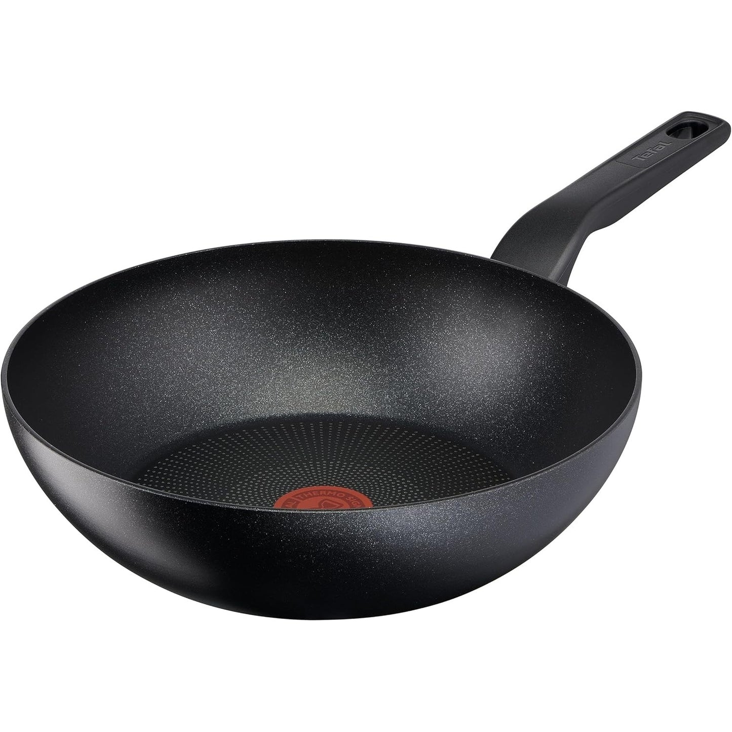 217485 - Tigan Wok Tefal Titanium Force 28 cm, tenxhere dhe tiganë, veshje e qëndrueshme jo-ngjitëse, teknologji treguese e nxehtësisë, kompatibël me induksion të avancuar, dorezë e fortë, prodhuar në Francë, G3031932