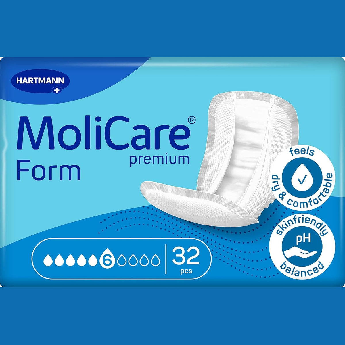 297248 - MOLICARE PECETË PËR INKONTINENCË PREMIUM FORM 6 DROPS, 32 COPË