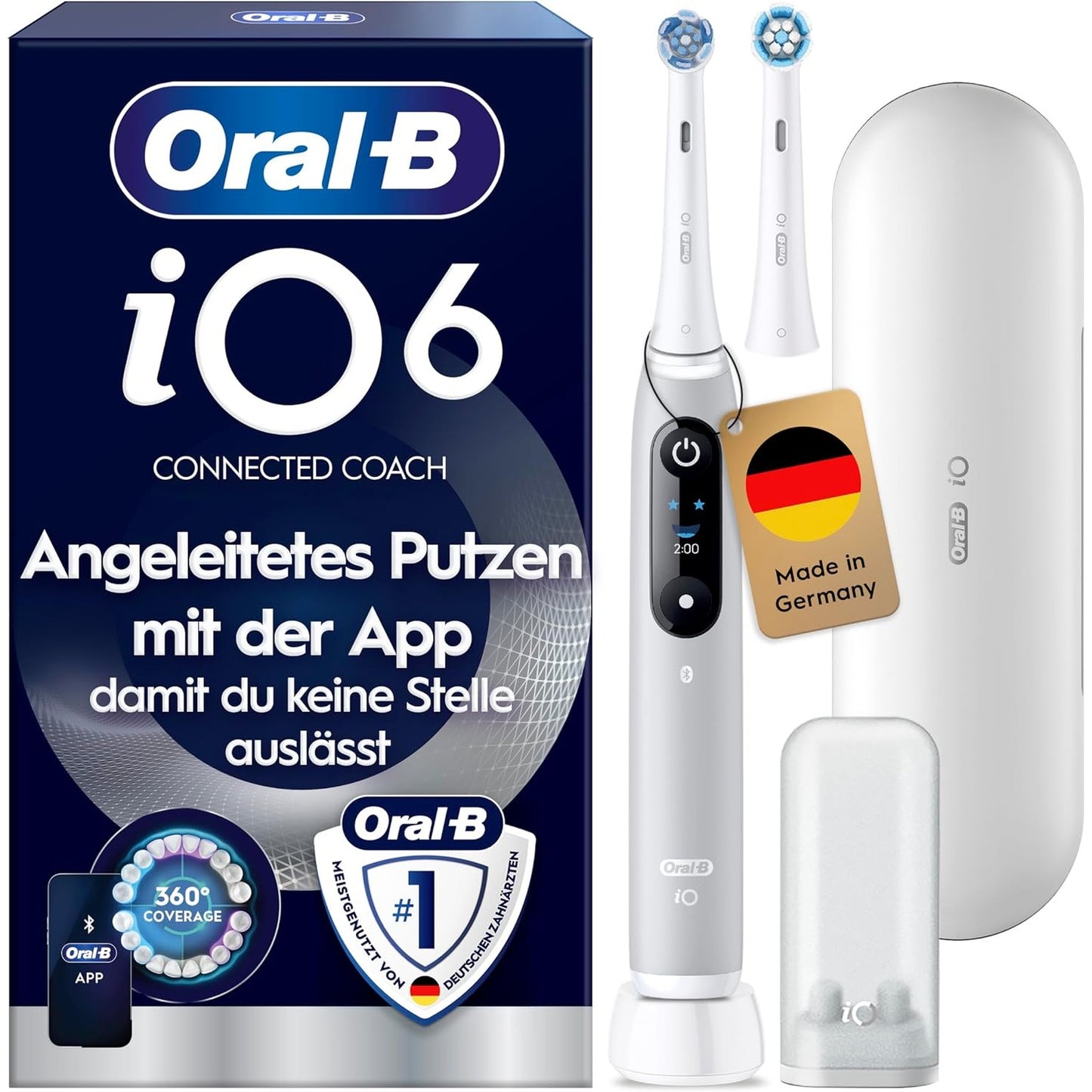 289417 - ORAL-B Furçë dhëmbësh elektrike iO Series 6, gri, 2D teknologji, 3 nivele intensiteti, 1.5 orë jetë baterie