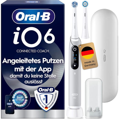 289417 - ORAL-B Furçë dhëmbësh elektrike iO Series 6, gri, 2D teknologji, 3 nivele intensiteti, 1.5 orë jetë baterie