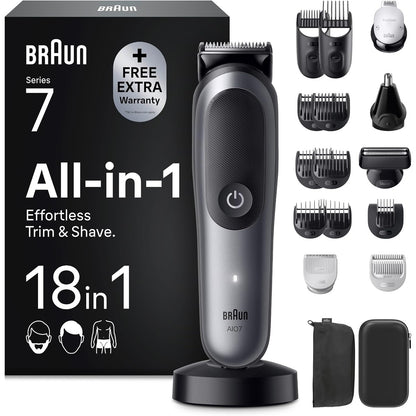 311062 - BRAUN Makinë rroje elektrike Series 7, AIO7585, gri