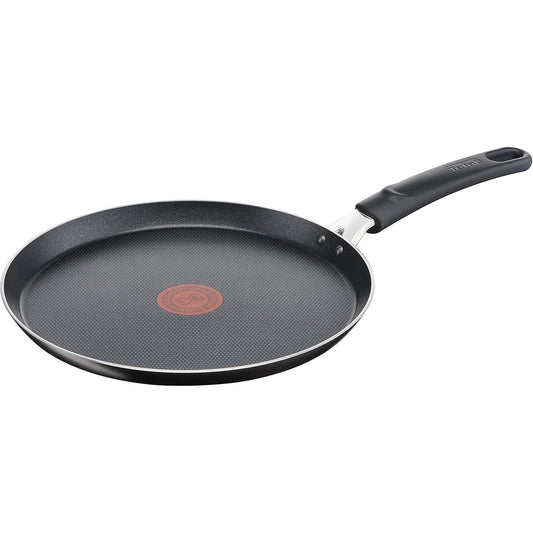 205004 - TEFAL Tigan për Krepa Easy Cook & Clean, 25cm, Që Nuk Ngjit, Sinjal Termik, Jo i Përshtatshëm për Soba me Induksion, E Zezë, Prodhuar në Francë, Modeli B5550933